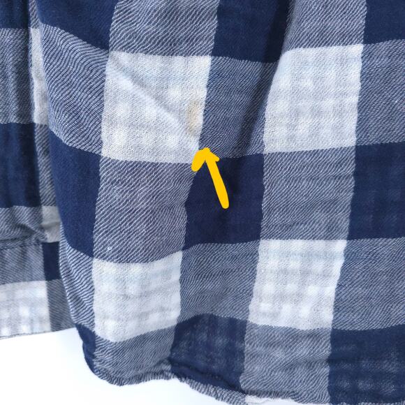 Levis Men Standard Fit Blue Check Plaid Lined Collard Button Up Longsleeve XXL - Picture 11 of 11